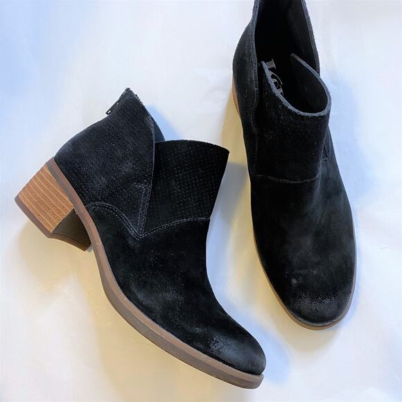 KORKS Black Suede Maldon Bootie 6M - Picture 5 of 11